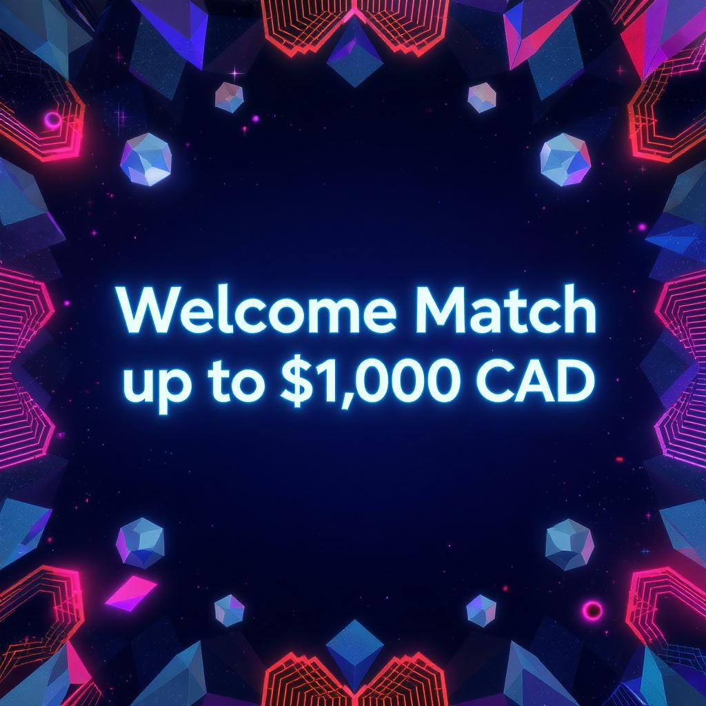 Welcome Match up to $1,000 CAD